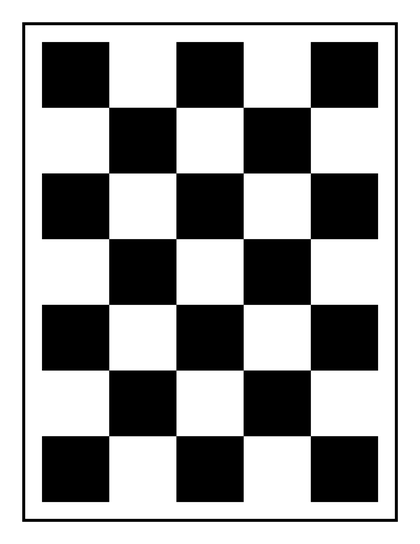 Checkerboard card
